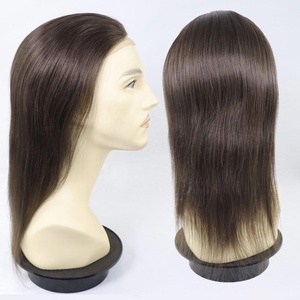 #3 #4 <span class=keywords><strong>12</strong></span> Inch Dài Tóc Ren Da Tóc Giả Cho Nam Giới 100% Châu Âu Trinh Nữ Nhân Tóc Thay Thế Hệ Thống Tóc Topper Cho Nam Giới Phụ Nữ - Product Image 6