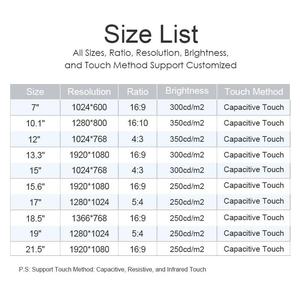Ingebouwde Installatie 10.1 <span class=keywords><strong>12</strong></span> 15 18.<span class=keywords><strong>5</strong></span> 21.<span class=keywords><strong>5</strong></span> Inch Smart Touchpanel Ip65 Industriële Controle Touchscreen Monitor Voor Slimme Fabriek - Product Image 6