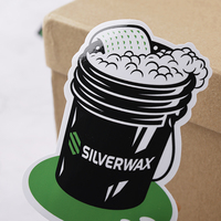 Autocollant de voiture personnalisé imperméable en vinyle PVC découpé, résistant aux UV, impression d'étiquettes de logo numérique