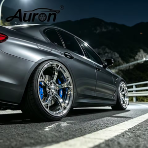 ล้ออัลลอยด์โครเมียม Auron 5x17 แบบชิ้นเดียว สำหรับรถยนต์นั่งส่วนบุคคล ปรับปรุงอัพเกรด PCD 114.3 มม. สำหรับ Benz BMW - Product Image 3