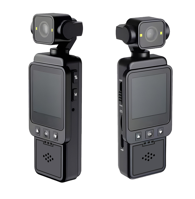 Anti-Shake 360-Degree Rotatable Handheld Sport Camera for Motorcycle Hiking Vlogging Video Record 1080P HD WiFi Action Camera