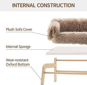 कुत्तों और बिल्लियों के लिए लकड़ी के पालतू सोफे बिस्तर के सोफे बिस्तर - Product Image 2