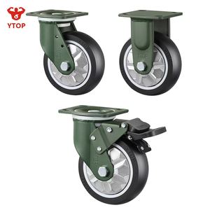 YTOP 8 Polegadas De Manganês De Aço Tpu Roda <span class=keywords><strong>Caster</strong></span> Oco Hubless Roda - Product Image 1