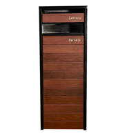 Boîte à colis autoportante en acier galvanisé WELDON OEM, grande, antivol, avec serrure à clé, pour extérieur, boîte à colis, boîte aux lettres, boîte de livraison