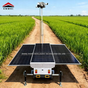 Remorque solaire portable certifiée CE avec 3*400 panneaux monocristallins en silicium <span class=keywords><strong>pour</strong></span> chantier de construction - Product Image 6