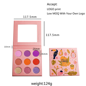 Palette d'ombres à paupières mates personnalisables en gros Poudre d'ombres à paupières pailletées à haute teneur en pigments Maquillage de marque privée pour votre propre marque - Product Image 5