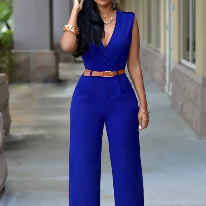 Sleeveless V-Neck Solid Bodysuit Playsuit One Piece Gym Wear Trousers Sport  Long Jumpsuit Women 2020 - China Fitness Wear and Jumpsuit price |  Made-in-China.com