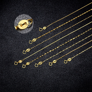 <span class=keywords><strong>Cadena</strong></span> de eslabones tejida italiana para clavícula para hombre, chapada en oro de 18K Collar de plata, collares de <span class=keywords><strong>cadena</strong></span> de plata de ley 925, bolsa de PP/caja de joyería - Product Image 3