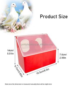 ZYC PH132 Mangeoire automatique à double trou en plastique pour oiseaux, perroquets et pigeons de course - Product Image 2