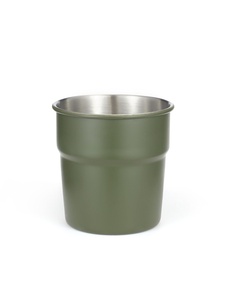 Stainless Steel <b>Camping</b> Pot Olive Green 1PC Outdoor Cooking <b>Cup</b> All Seasons Use - Product Image 1