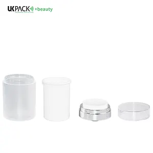 UKPACK UKC72 tarro sin aire grande 100mL bomba sin aire tarro de crema botella acrílica recargable para embalaje de mascarilla