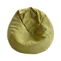 Fauteuil pouf douillet, grand canapé de sol en forme de goutte d'eau, pouf relaxant avec housse amovible pour salon et chambre