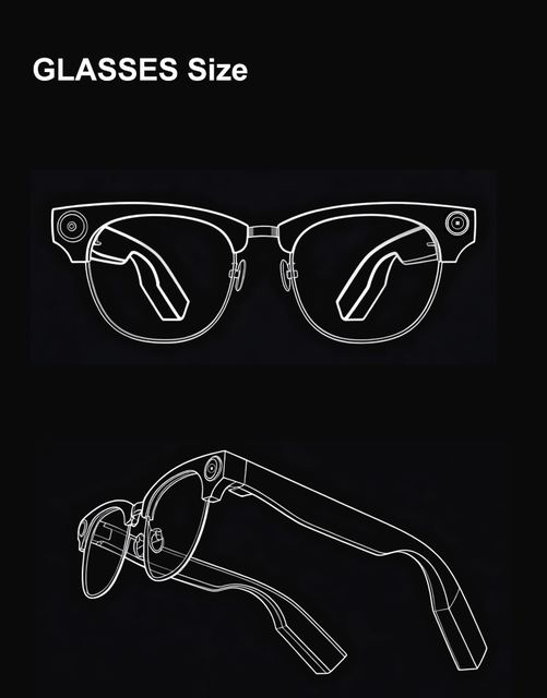 AG01 Smart AI Glasses 4K HD Camera with 440mAh Blue Light Glasses Dual-mic Noise Cancellation 800W Anti-Shake Camera Glasses