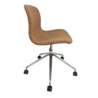 Chaise de bureau pivotante moderne haut de gamme en métal aluminium coloré, écologique, pour hôtel, bar, salle à manger, hôpital, maison, salon