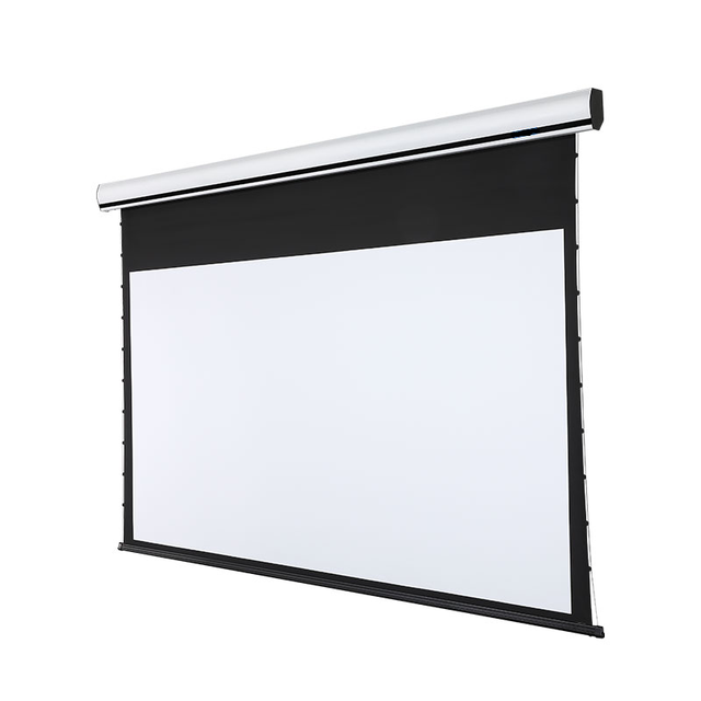 150" 16:9 Wall/Ceiling Mount Motorised Electrical PVC Fabric Remote Control Tab Tensioned Projector Screen Home Cinema