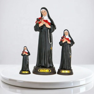 Estatua de Resina Personalizada de Personaje de Monja de Estilo Europeo, <span class=keywords><strong>Santa</strong></span> <span class=keywords><strong>Rita</strong></span>, Recuerdo Religioso para Iglesia, Regalo - Product Image 1
