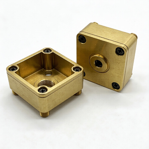 Caja de latón y acero inoxidable personalizada para instrumentos, carcasa para interruptores, mecanizado CNC, prototipado rápido para mecanizado de cables - Product Image 1