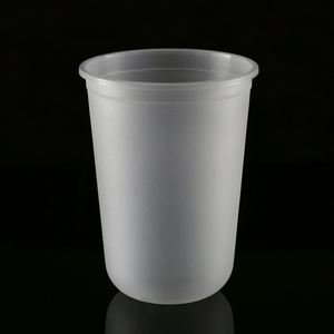 Gobelet en plastique PET jetable en forme de U avec logo personnalisé pour smoothies, limonades, bubble tea et boba, avec couvercle - Product Image 2