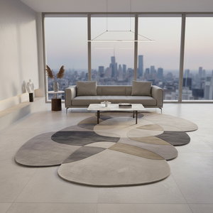 <span class=keywords><strong>Tappeto</strong></span> Artistico con Motivi Originali, Fatto a Mano, Moderno, Ecologico e Resistente alle Macchie per Arredamento di Lusso in Camera da Letto e Soggiorno - Product Image 4