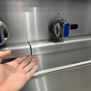 Cuisinière à gaz professionnelle en acier inoxydable robuste à 4 ou 6 brûleurs avec <span class=keywords><strong>four</strong></span> à convection pour cuisine de restaurant - Product Image 6