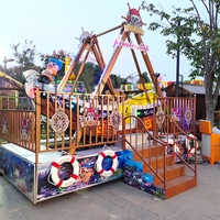 Bateau pirate en fibre de verre pour enfants, manège d'attraction extérieur, conception personnalisable, à vendre pour centres commerciaux