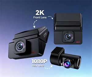 Grabadora de Video HD con Visión Nocturna, Doble Lente (<span class=keywords><strong>2K</strong></span> Delantera + 1080P Trasera), GPS, Monitoreo de Estacionamiento para Vehículos de Transporte, Grabación en Bucle 4G - Product Image 5