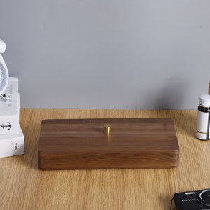 Solid Wood Jewelry <b>Box</b> Rectangle Elegant Storage <b>Box</b> For Necklace <b>Earring</b> Stud Portable Light Luxury Design - Product Image 1