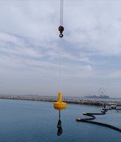 Bouée de signalisation de danger fluvial de marque BT, norme IALA, 1250 mm, directement de l'usine, pour la sécurité de la navigation maritime, flotteur d'avertissement en LLDPE