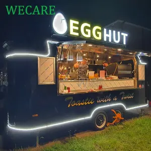 Wecare Mobiele Snackbar Concessie Foodtruck Straat Koffie Auto Food Truck Aanhangwagens Volledig Uitgerust Met Volledige Keukenapparatuur