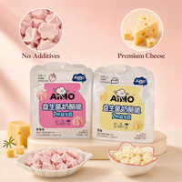 Aimo Gaufrettes au fromage croustillantes, saveur sucrée et fruitée, 27g, cuites à basse température, dessert protéiné au sucre, en boîte