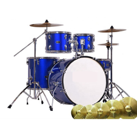 Batterie de Jazz Professionnelle OEM 5 Pièces pour Débutants avec Bombe, pour Adultes et Enfants, Instrument Acoustique en Érable