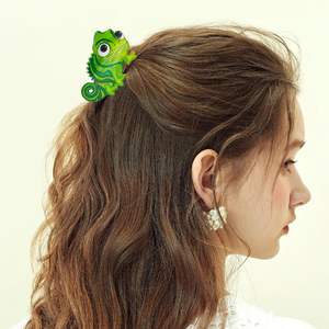 Pinza de Pelo Antideslizante con Diseño Creativo de Garra de Lagarto, Pinza de Tiburón Verde, Accesorio para el Cabello con Forma de Cabeza de Animal, Venta al por Mayor - Product Image 3