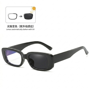Occhiali Fotocromatici con Montatura Piccola in Plastica, Colore Caramella, Stile Femminile Quadrato 2026, Montature di Alta Qualità - Product Image 1