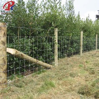 Rouleau de clôture en fil métallique tissé à nœuds fixes, grillage galvanisé pour chèvres, porcs, moutons, bovins et gibier, clôture de ferme