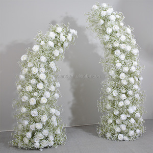 L Hot Bán Mix Màu Xanh Màu Hồng Màu Tím Tăng Nhân Tạo Nửa Vòm Hoa Cưới Tổ Chức Sự Kiện Trang Trí Nội Thất Màu Trắng Sừng Màu Đỏ Vòm Hoa Á Hậu - Product Image 6