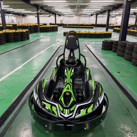 Go-Kart eléctrico de doble asiento para niños y adultos Motor alimentado por batería de litio para diversión al aire libre
