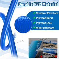 Tuyau plat flexible en PVC haute pression de 6,0 pouces, durable, idéal pour le drainage, longueur 100 m