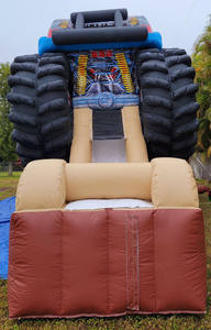 Aufblasbare Hüpfburg Rutsche Hüpfhaus Monster Truck Hüpfburg-Kombi Kommerzielles Sprungkissen Springburg zum Verkauf - Product Image 3