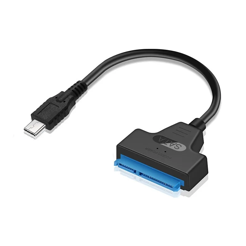 25Cm USB3.0 Naar Sata 22pin Kabel Voor 2.5 Inch Harde Schijf 7 + 15PIN Adapter Type C 3.1 Connector naar Sata Cobverter