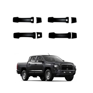 อุปกรณ์ตกแต่งรถยนต์ดีไซน์ใหม่จากโรงงาน (OEM) ฝาครอบมือจับประตูแบบฉีดขึ้นรูป ABS สีดำ สำหรับรถยนต์มิตซูบิชิ ไทรทัน - Product Image 1