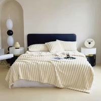 Plaid en velours côtelé, doux, chaud et moelleux pour canapé, lit et fauteuil, fournisseur en gros de textiles de maison personnalisés OEM/ODM