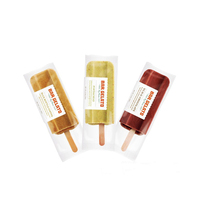 Sac d'Emballage Personnalisé pour Sucettes Glacées, Sachet en Plastique Jetable Congelé, Soudure Trois Côtés et Soudure Dorsale pour Bâtonnets Glacés