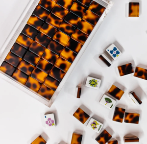 Juego de Mahjong de acrílico americano, juego de fichas de Mahjong personalizado, Mahjong de viaje, Singapur, azulejos japoneses de Malasia, juegos artesanales de regalo - Product Image 5