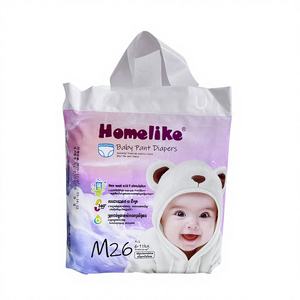 Couches pour bébés HomeLike, best-seller, ultra-épaisses et absorbantes, avec film PE 3D anti-fuites, pour la vente en gros - Product Image 1