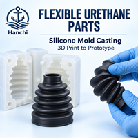 Service d'impression 3D : Moules de réplication en silicone, modèles de tuyaux en treillis de gel souple en caoutchouc TPU - Fabrication de prototypes sur mesure en petites séries