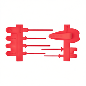 Juego de esponjas de maquillaje con aplicadores de espuma roja para difuminar la base y contornear el rostro - Product Image 2