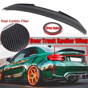 Aileron de coffre arrière style PSM, extension de becquet en fibre de carbone véritable pour BMW F22 M235i Coupé 2 portes F87 M2 2014-2021 - Product Image 1