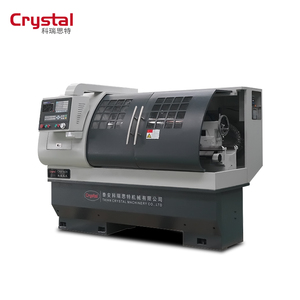 Máquina de torno de metal CNC automática de marca Crystal, herramienta para procesamiento de metales, equipo de torno CNC CK6140A - Product Image 1