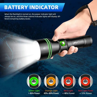 Lampe de plongée sous-marine P70.2 Super lumineuse 5000LM Batterie 26650 Torche de plongée 200m Sous-marine IPX-8 Lampe de plongée étanche Lanterne