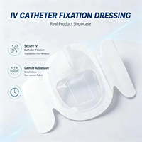 Pansement adhésif transparent en PU pour fixation de cathéter IV, tampon absorbant jetable pour sécurisation de la perfusion et pansement des plaies